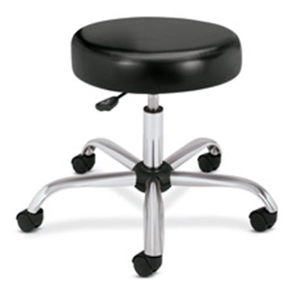 Hon HON Company HONMTS01EA11 Medical Exam Stool- w-o Back- 24-.25in.x27-.25in.x22in.- Black MTS01EA11